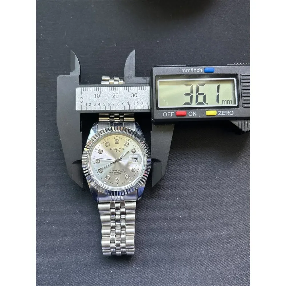Dedima Silver Tone Quartz Watch